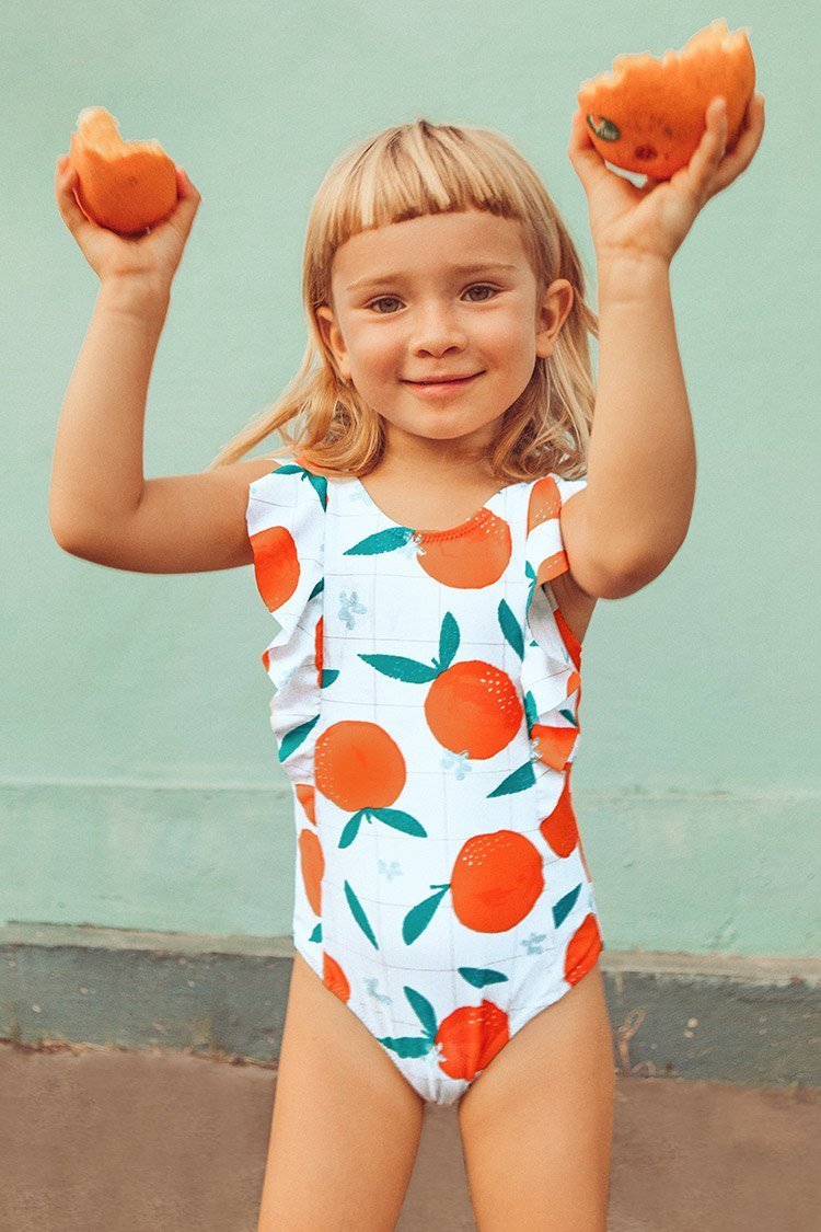 Cleo Ruffle One Piece Swimsuit For Toddler Girls And Girls