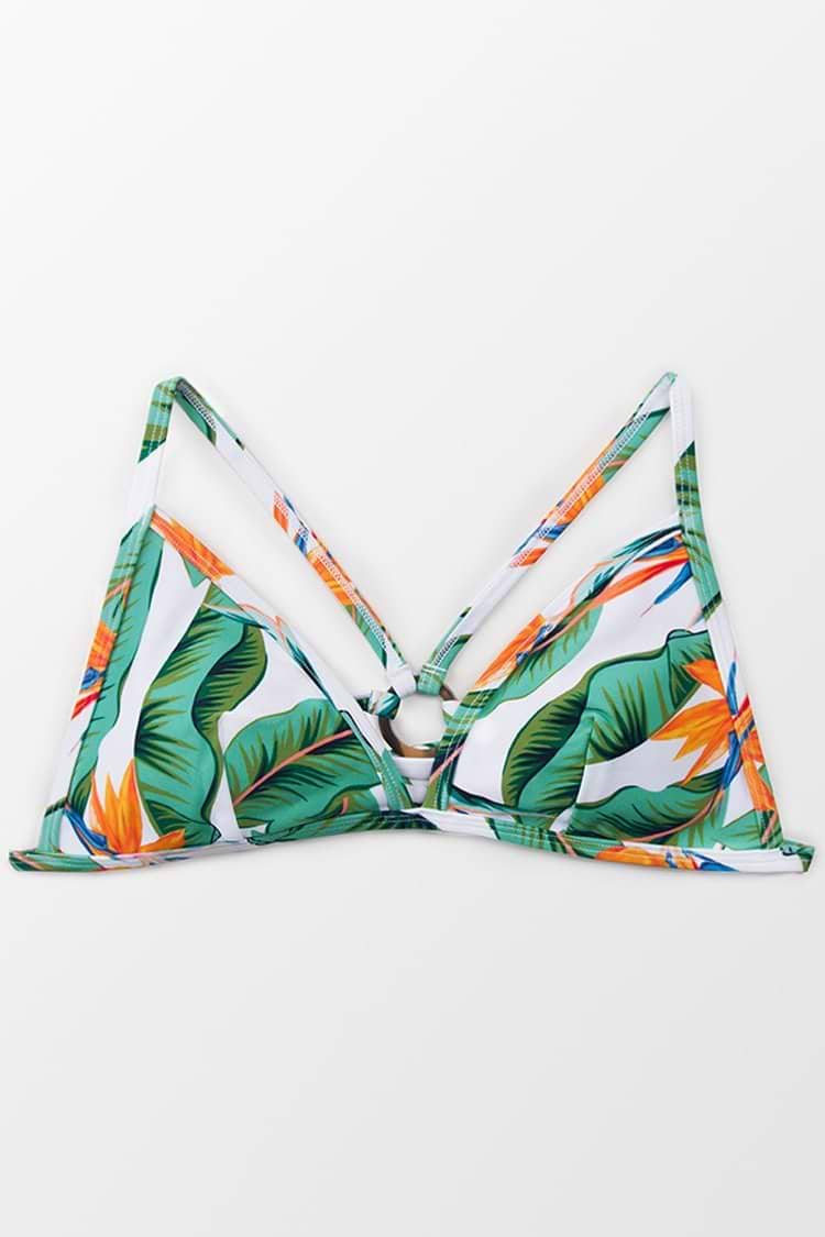 Juniper Leafy Crisscross Bikini Top