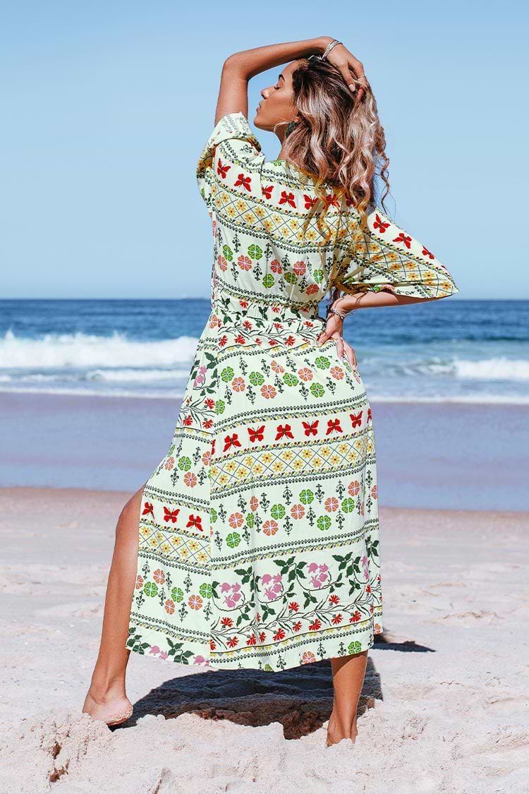 Ellison Floral Tie Front Dress