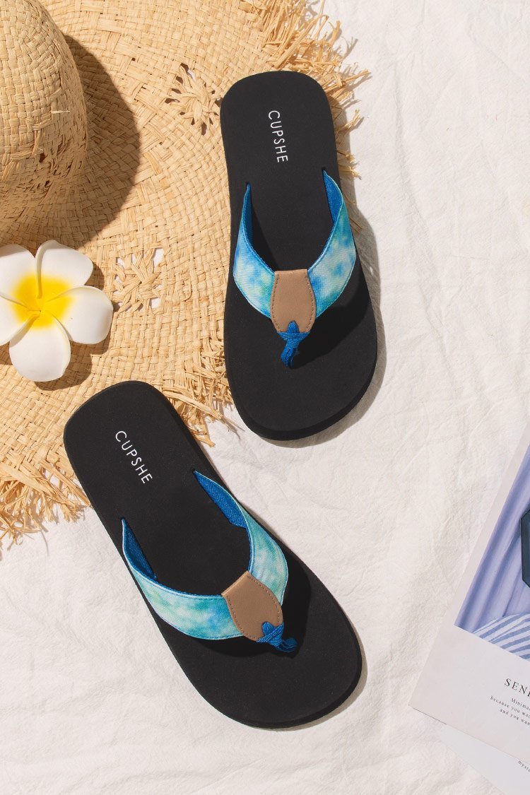 Cosmic Contrast Color Sandals