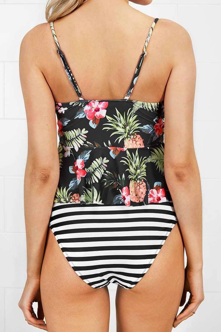 Ensemble de bikini à motif floral