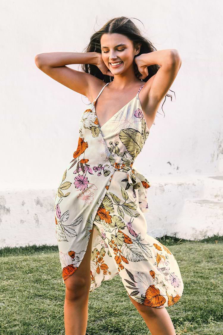 Sylvia Floral Wrap Dress