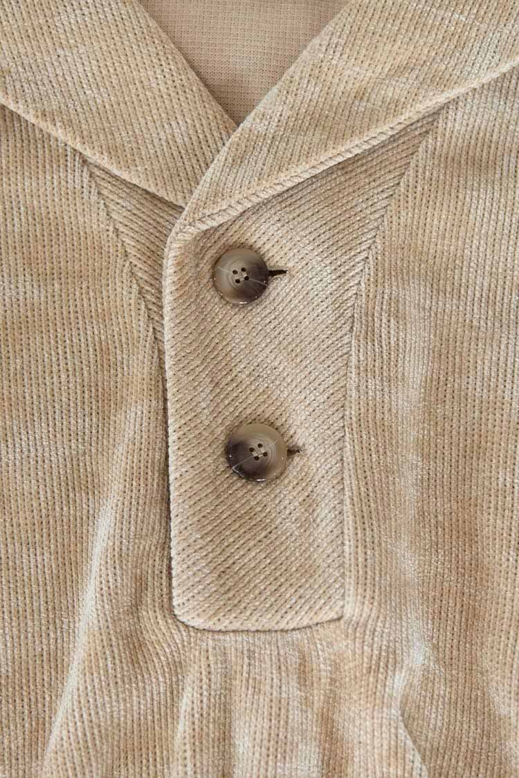 Sweatshirt mit Knopfleiste