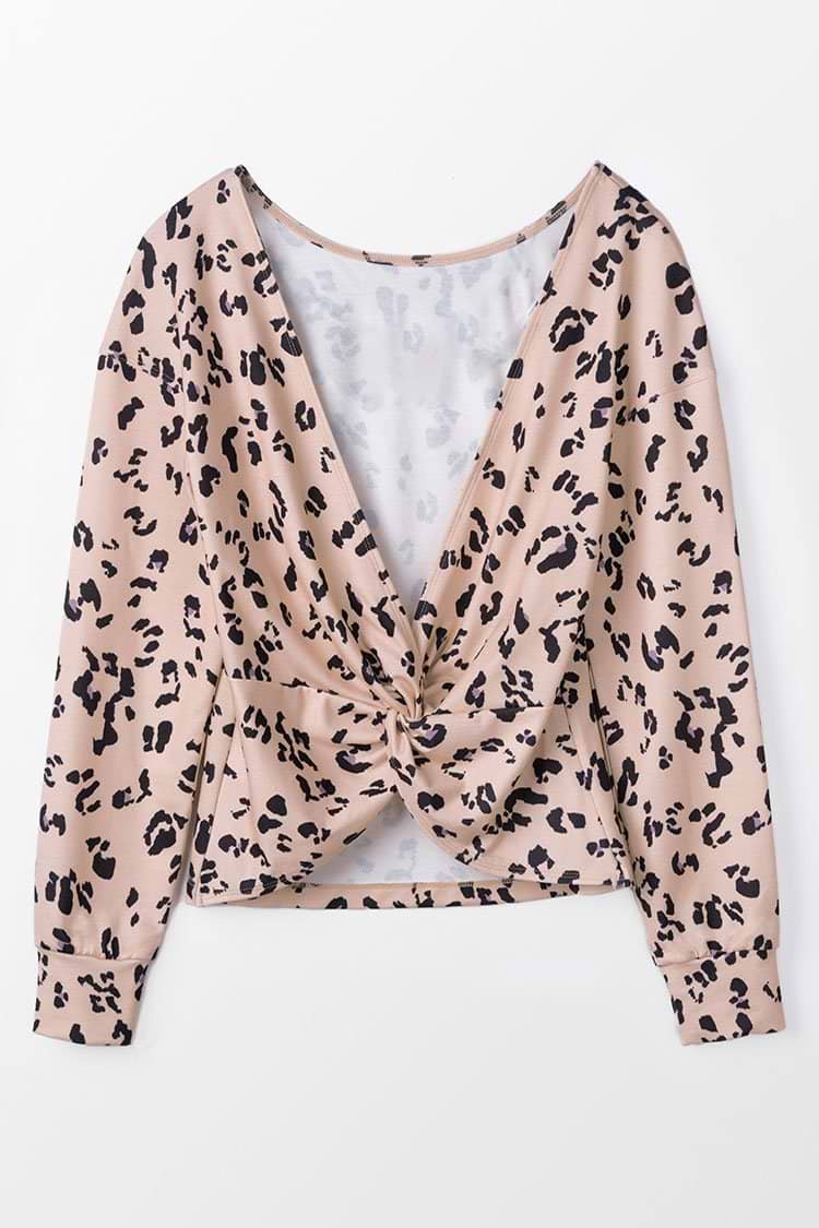 Sweatshirt mit Leoparden-Muster