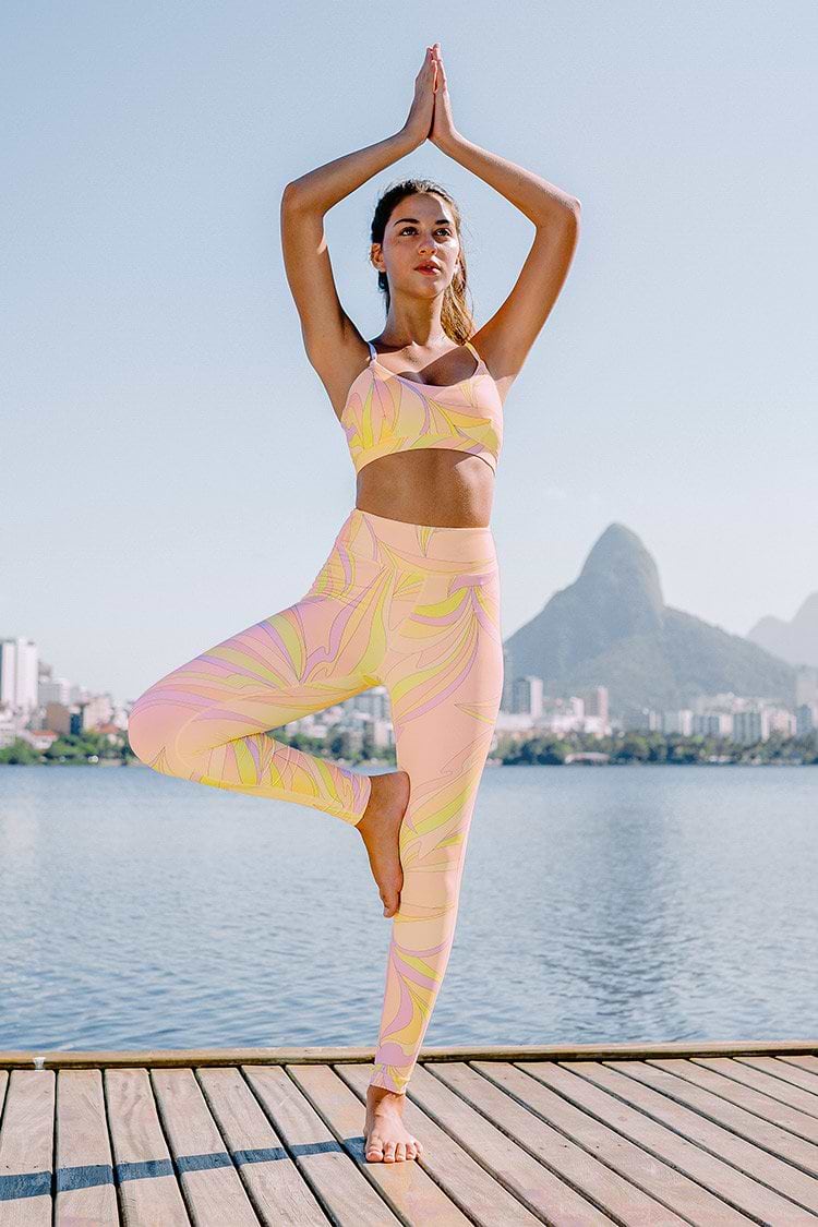 Legging à imprimé abstrait