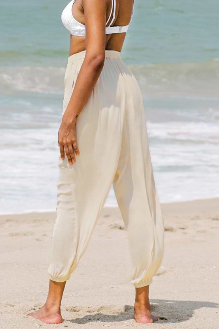 Kaylani Drawstring Waist Cover Up Pants