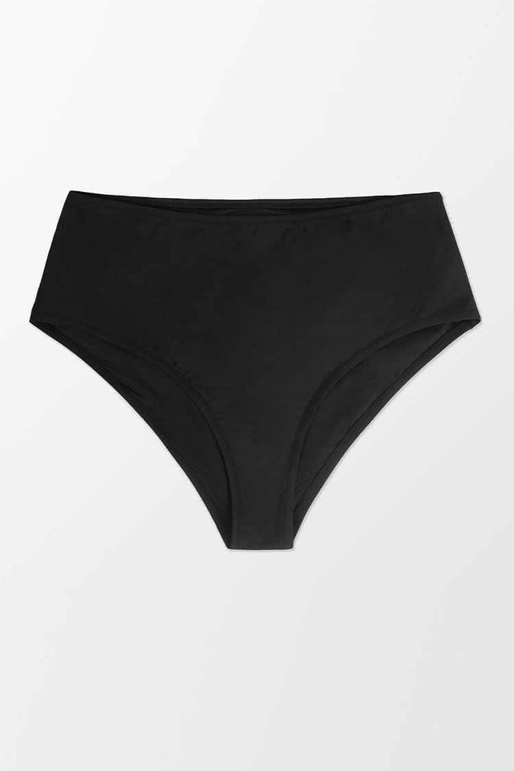 Bas de bikini grande taille à taille haute et imprimé petites fleurs