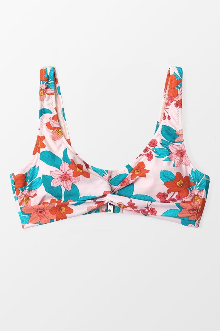 Emerie Floral Twist Bikini Top