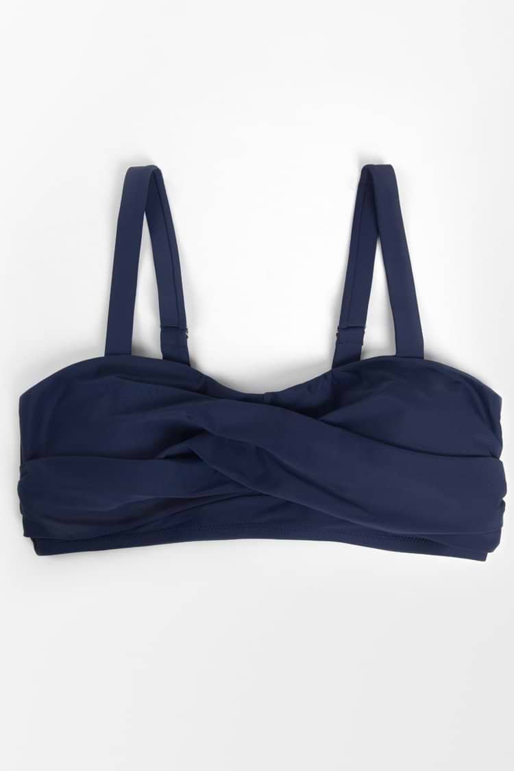 Ruched Plus Size Bikini Top