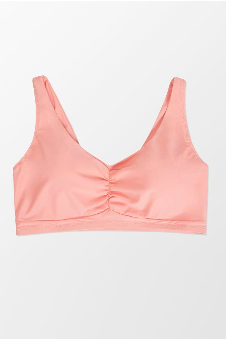 Diamond Ruched Plus Size Bikini Top