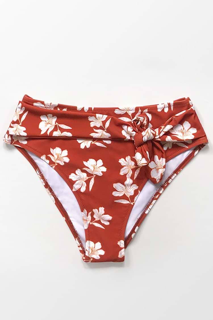 Mini Floral Belted Bikini Hose