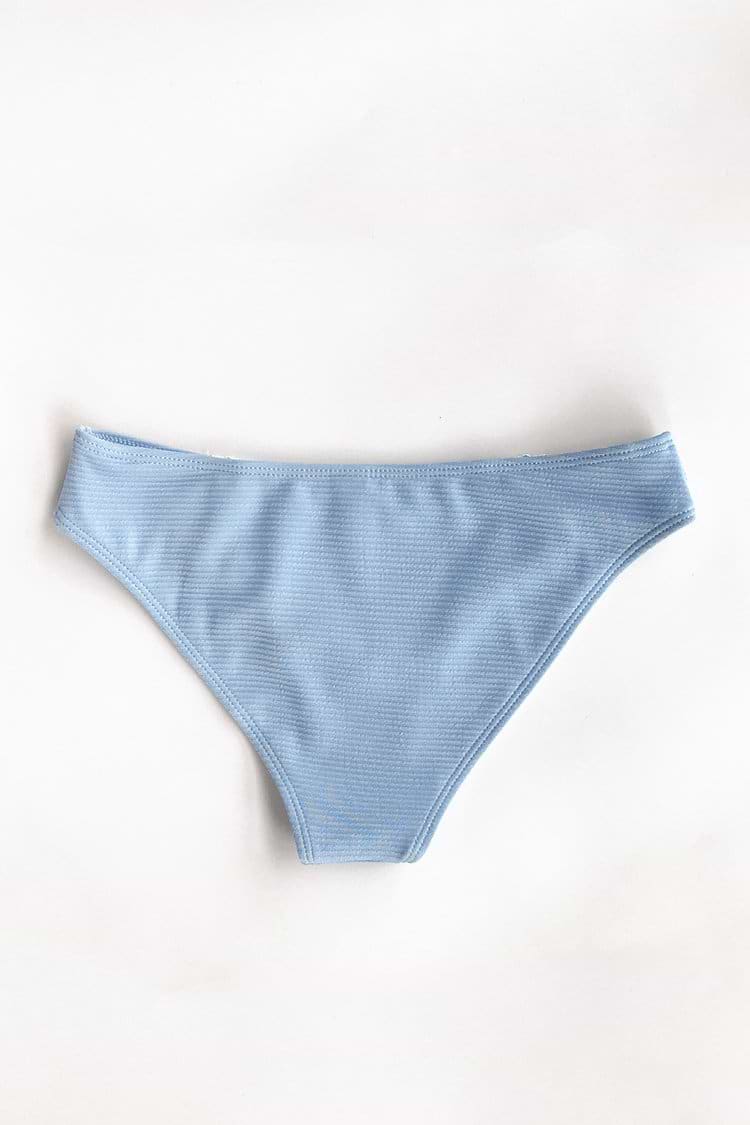Bas de bikini en dentelle bleue Morandi
