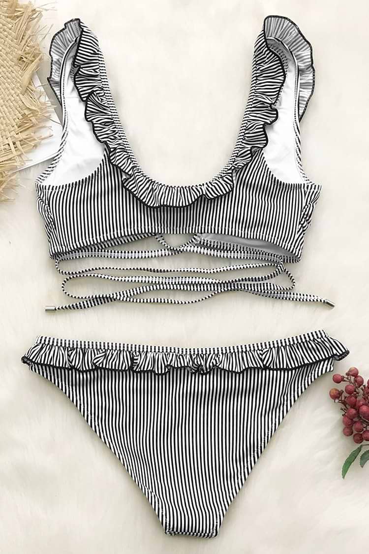 Aufgehende Sonne Gekräuselter Bikini