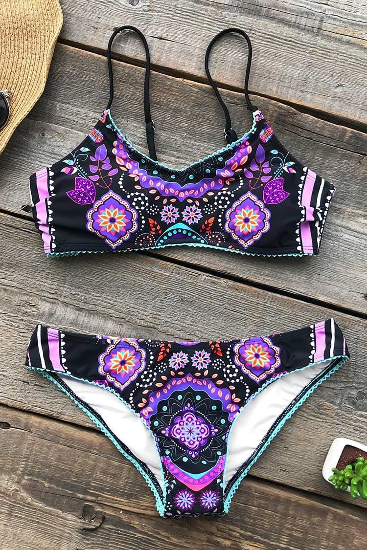 An die Freude Borte Bikini-Set