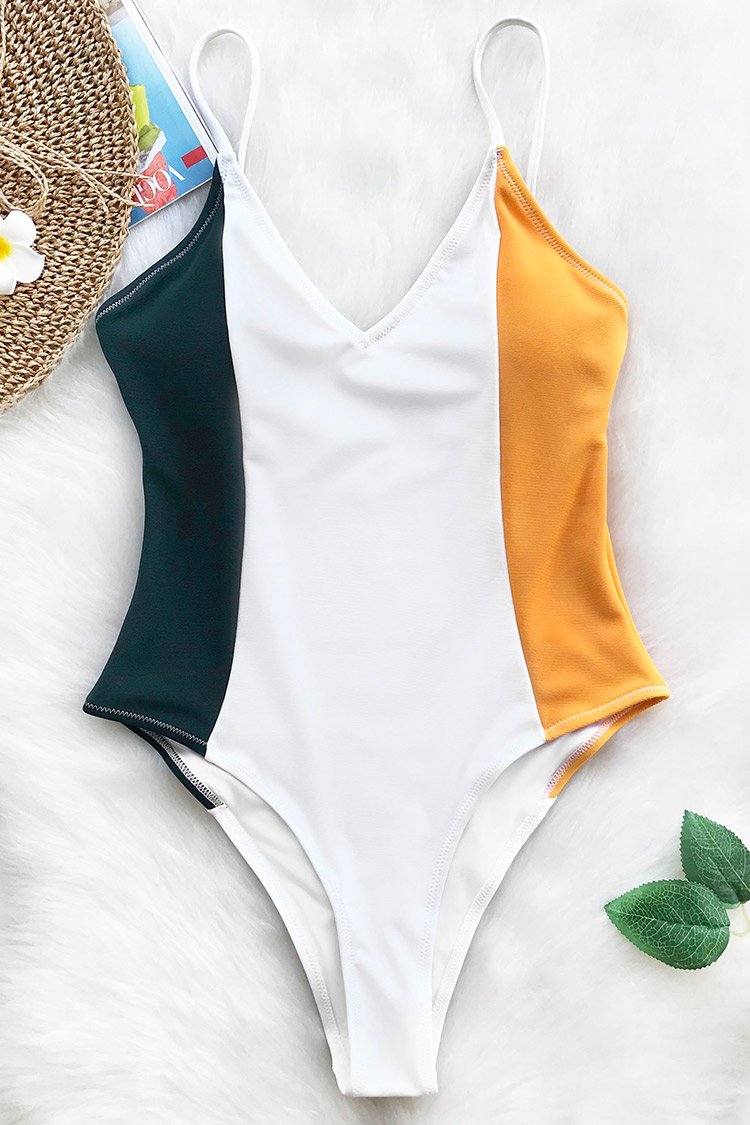 Forever Young V-neck One-piece Swimsuit