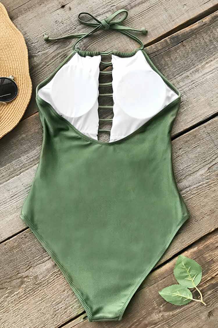 Run In Poetry Strappy One-piece Swimsuit