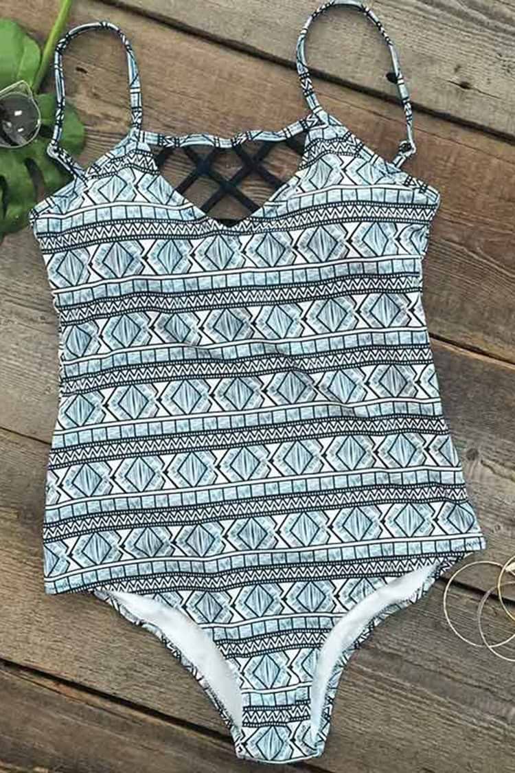 Take Up Space Cross Back One-piece Swimsuit