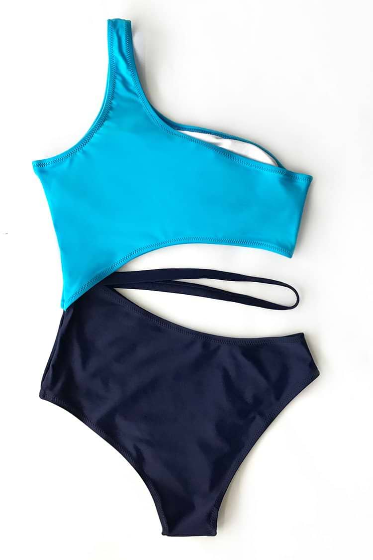 Sports Style Cutout One-piece Swimsuit