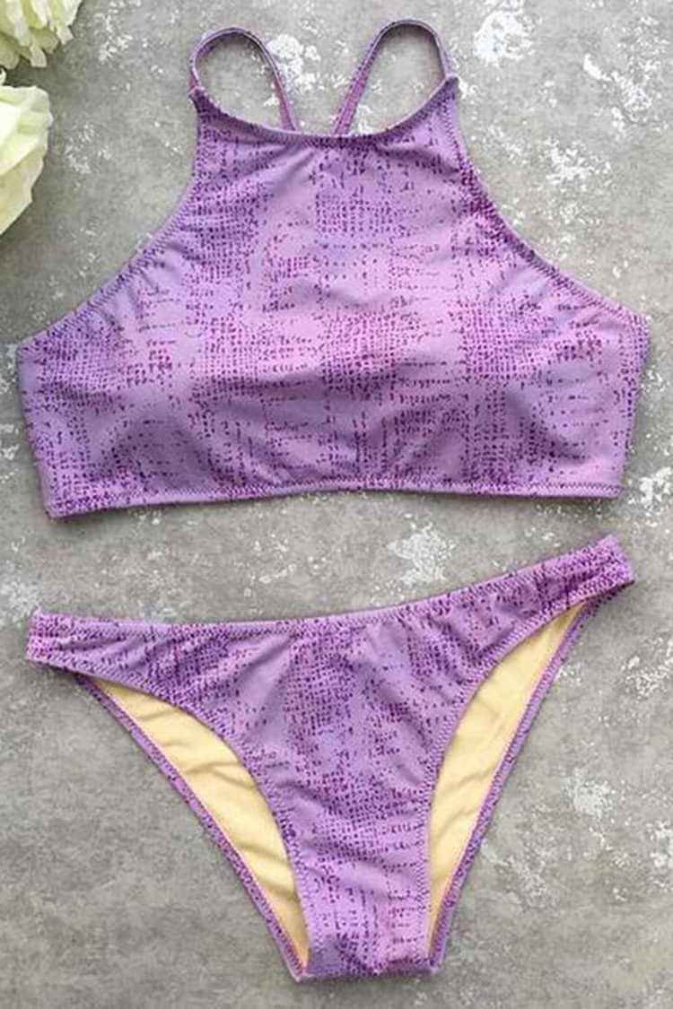 My Cute Violet Bikini Set