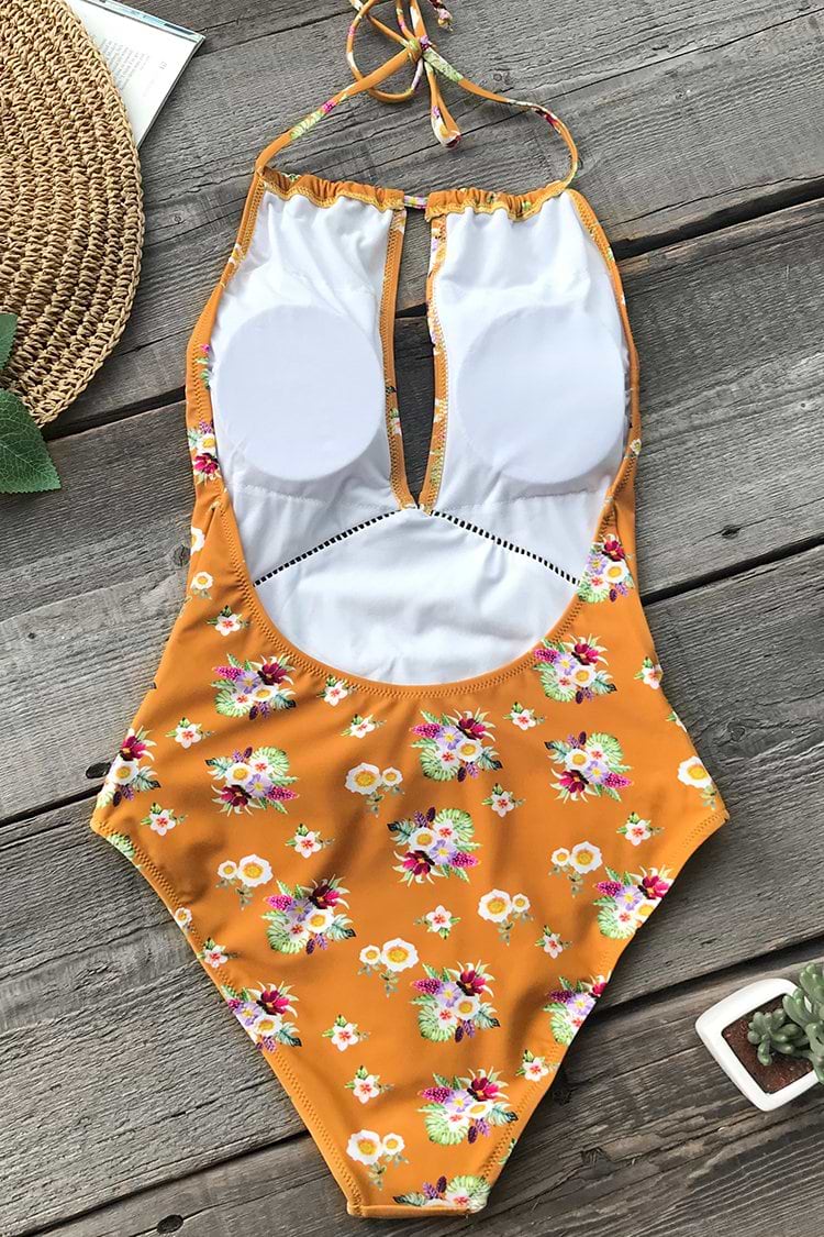 Sunny Girl Print One-piece Swimsuit