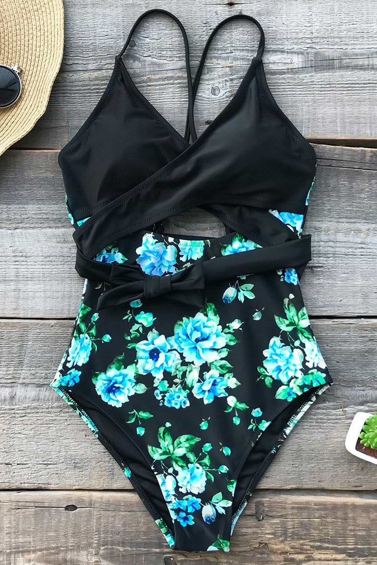 Elf Story Cross One-piece Swimsuit