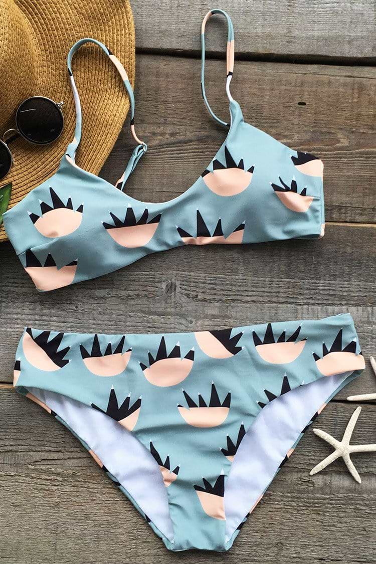 See You There Bear Claw Printing Bikini Set