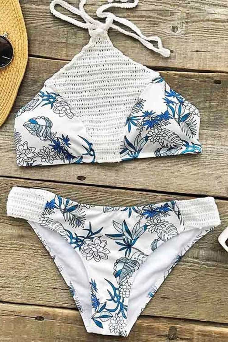 Cool Air Halter Bikini Set