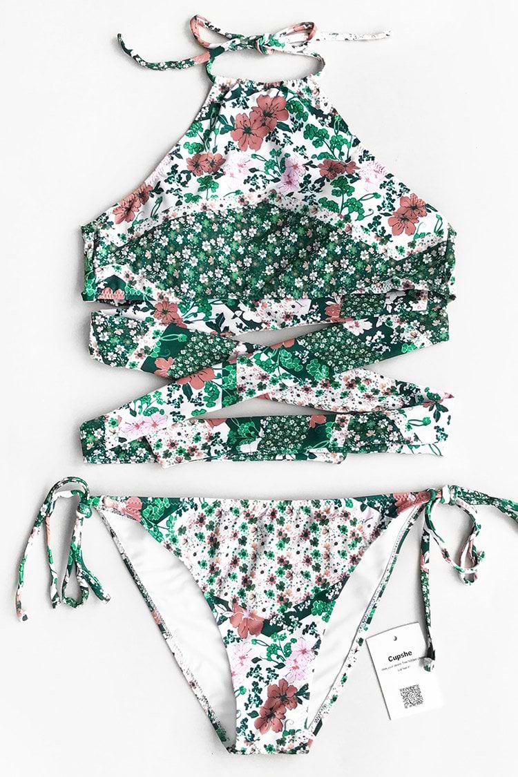 Spring March Print Bikini Set