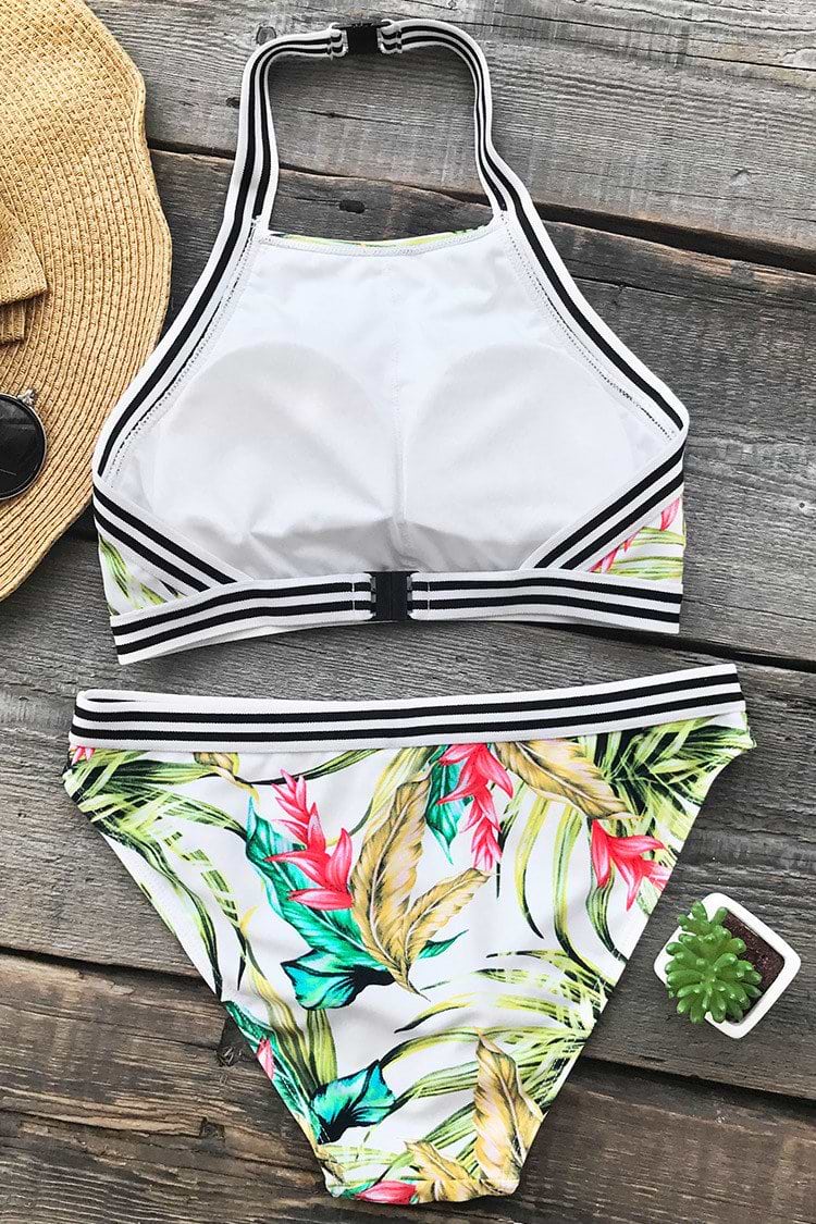 The Garden of Monet Halter Bikini Set