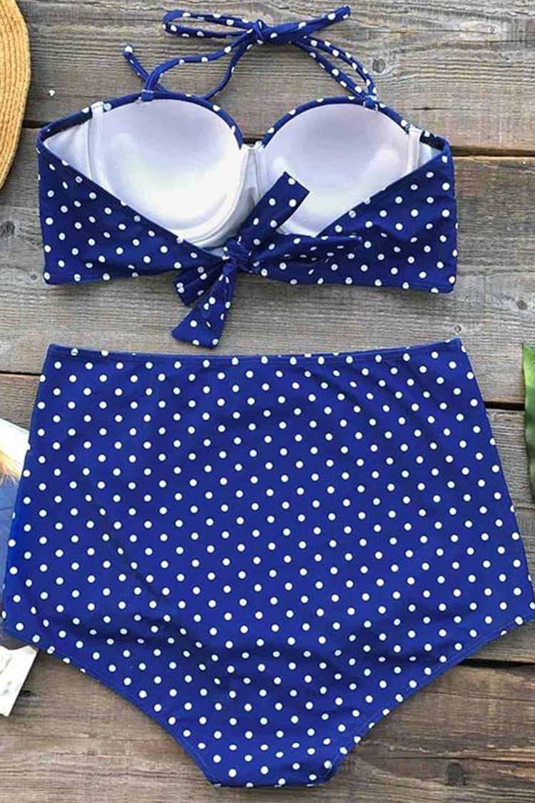 Stars In Sky Dot Bikini Set