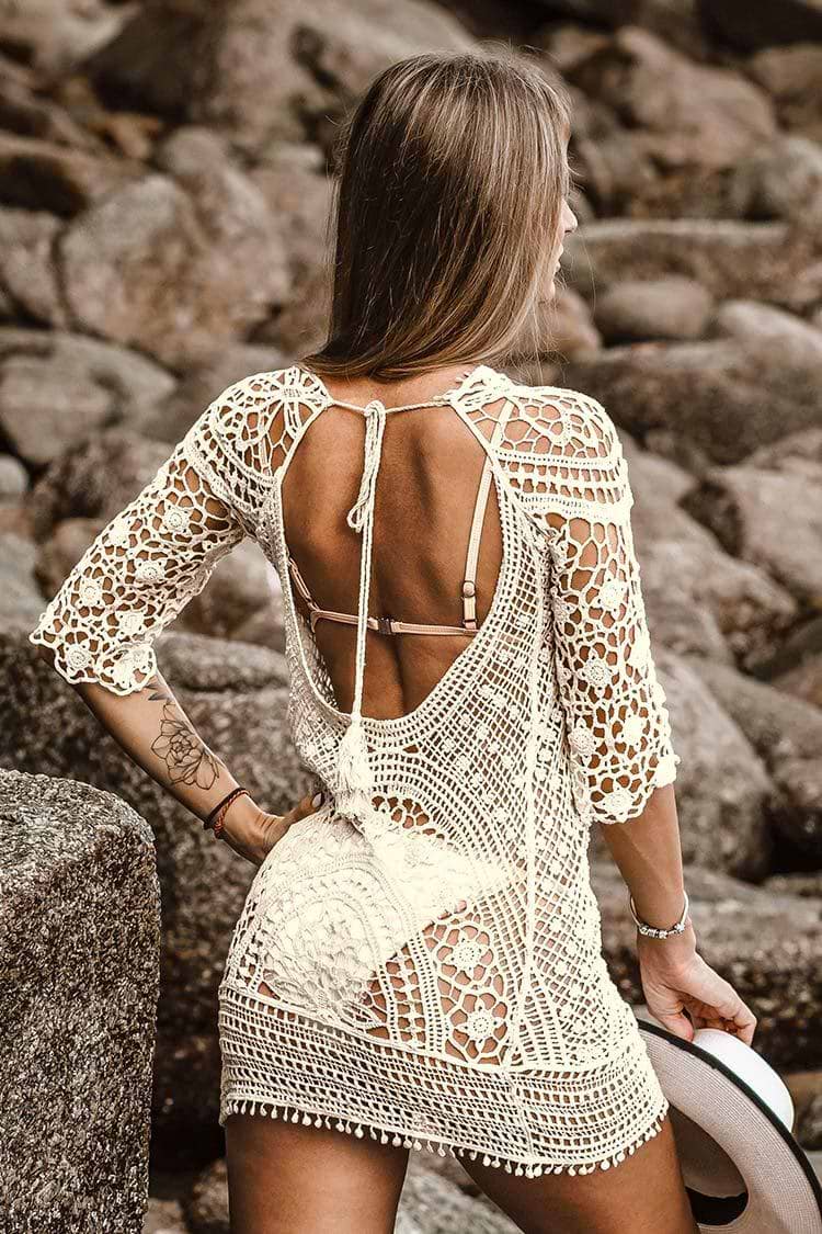 Boho Hollow-Out Cover Up