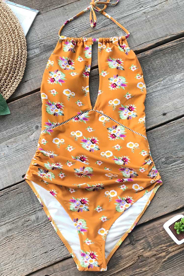 Sunny Girl Print One-piece Swimsuit