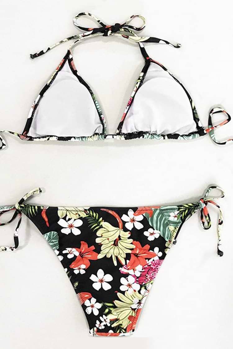 Paradise Garden Halter Bikini Set
