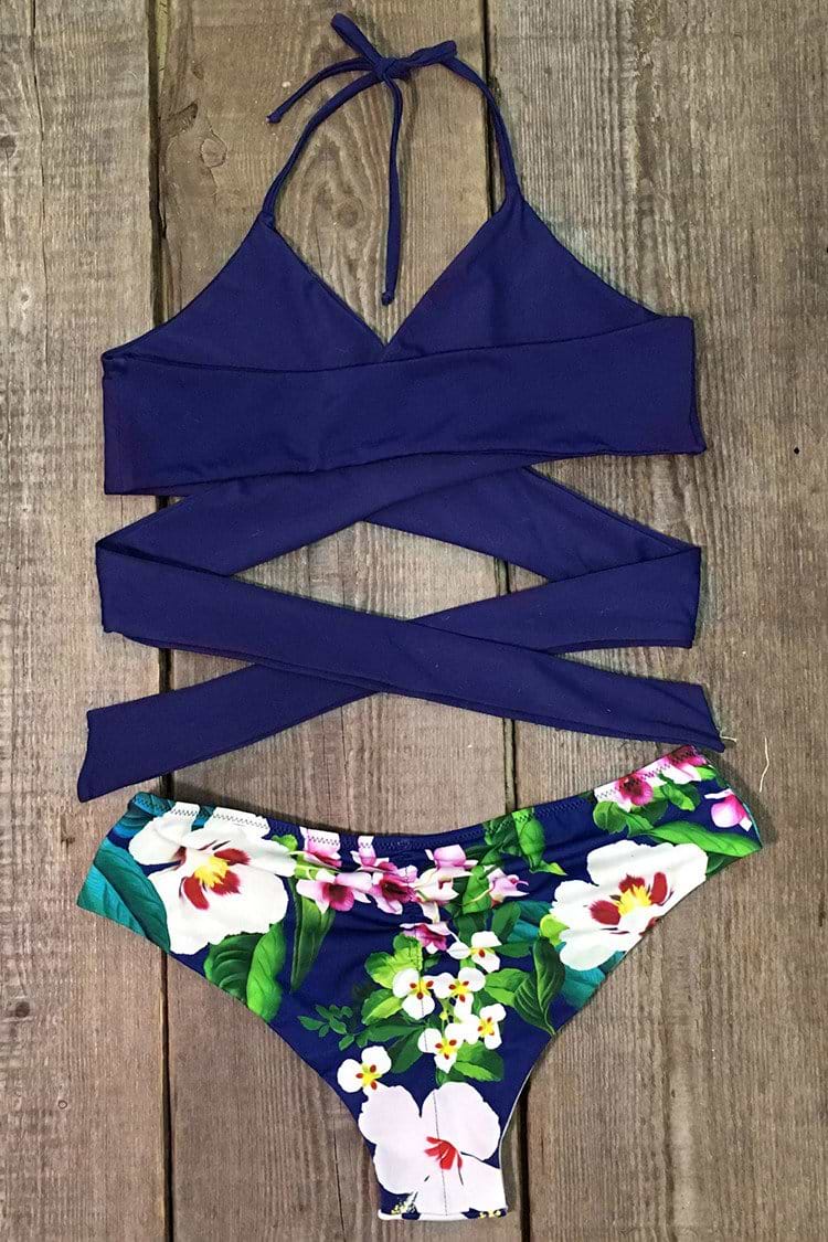 Made the Cross Floral Bikini Set
