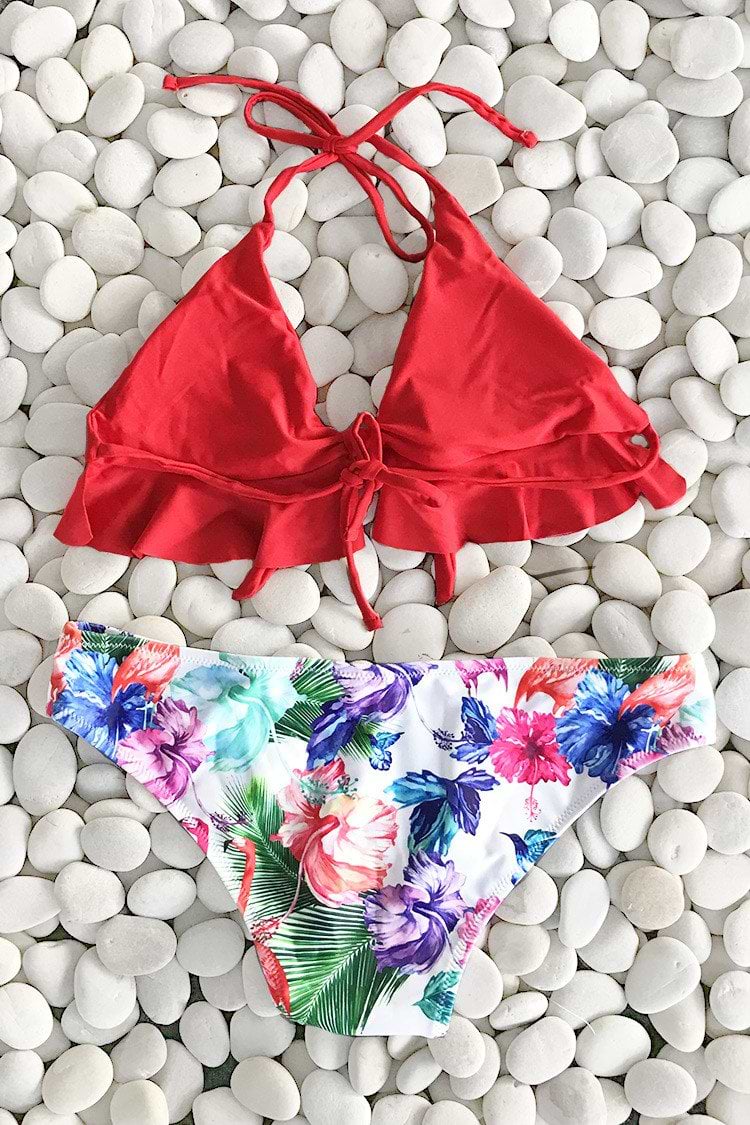 Watch the Sunrise Halter Bikini Set