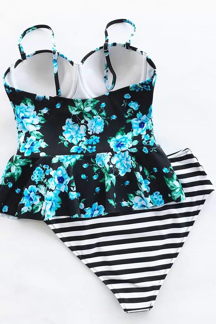 Enjoy Life Stripe Bikini Set