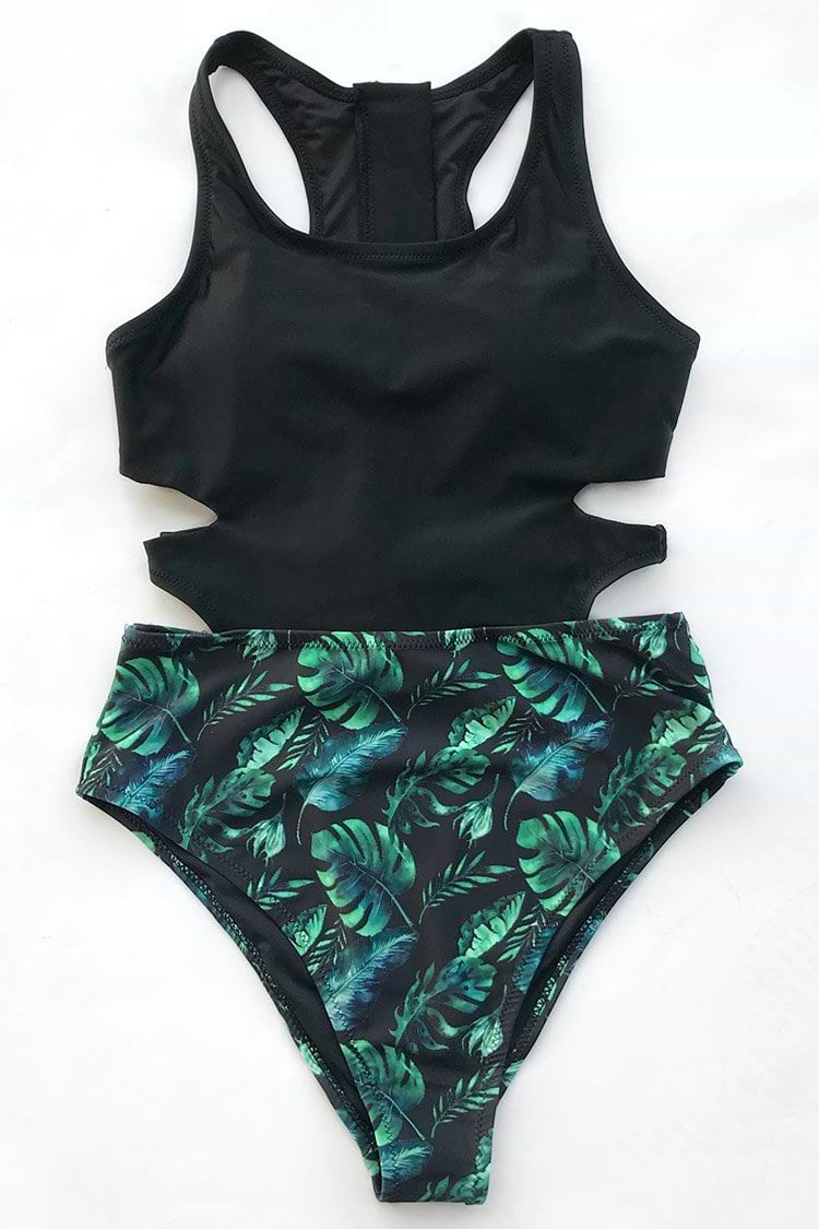 Impress The Best Zipper One-piece Swimsuit