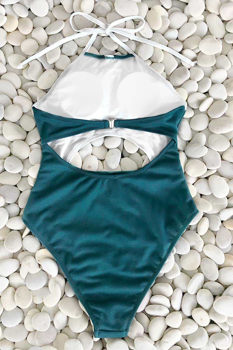 Pandora's Box Halter One-piece Swimsuit