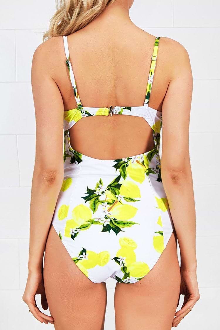 Beach Please Lemon One-piece Swimsuit