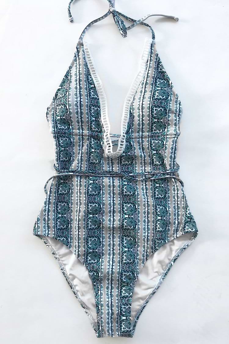In A Whisper Print One-piece Swimsuit