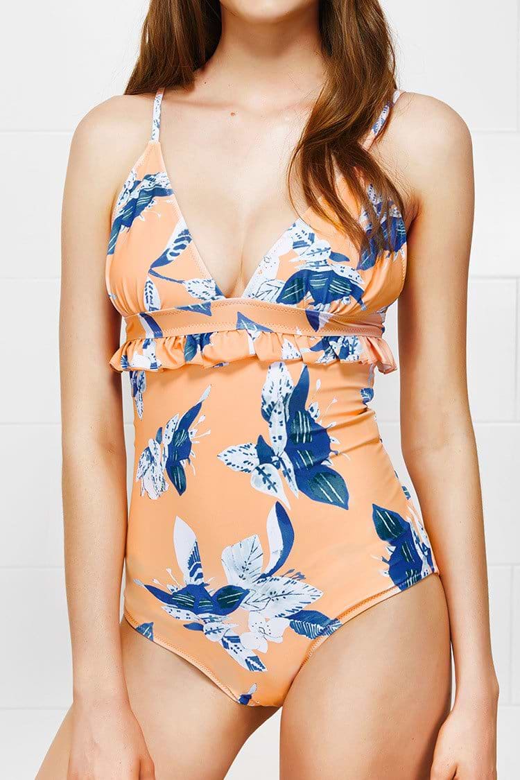 New Friends Floral One-piece Swimsuit