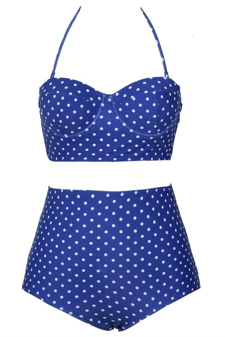 Stars In Sky Dot Bikini Set