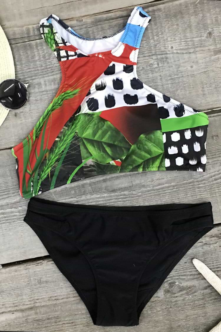 Summer Nights Floral Tank Bikini Set