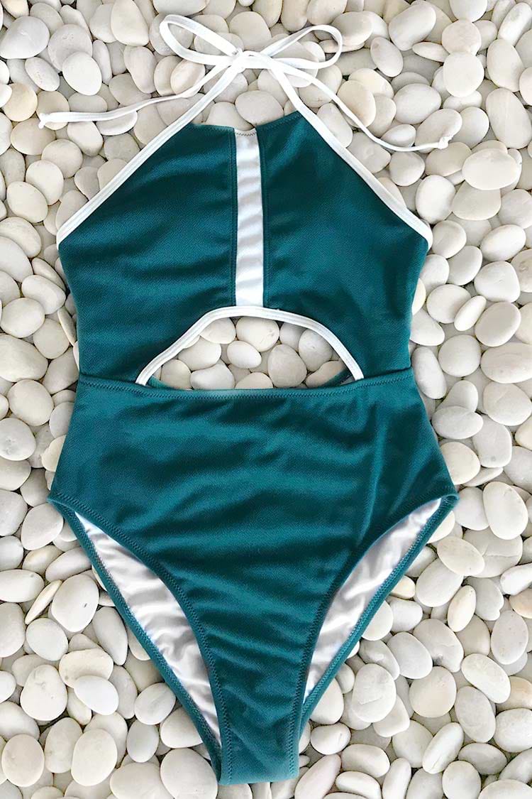Pandora's Box Halter One-piece Swimsuit