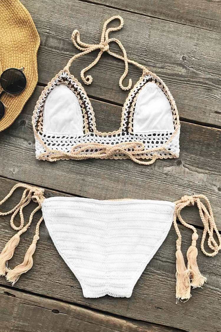 Shell Shelter Crochet Knitting Bikini Set
