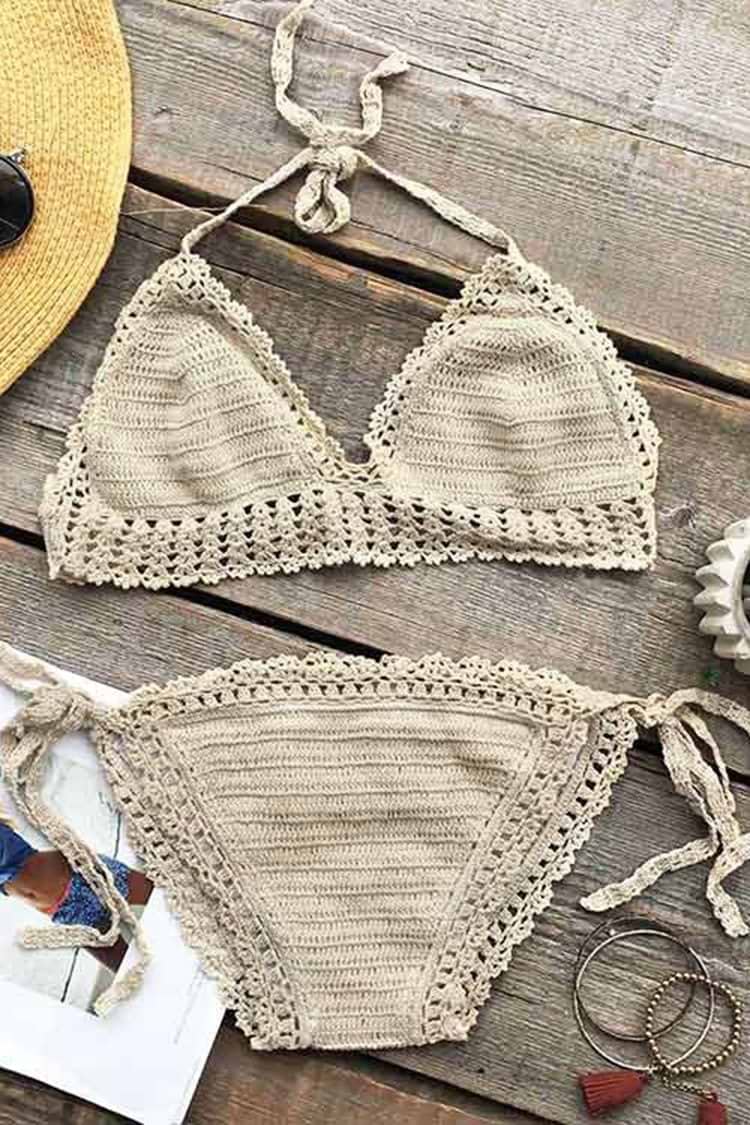 Butter Cake Crochet Bikini Set