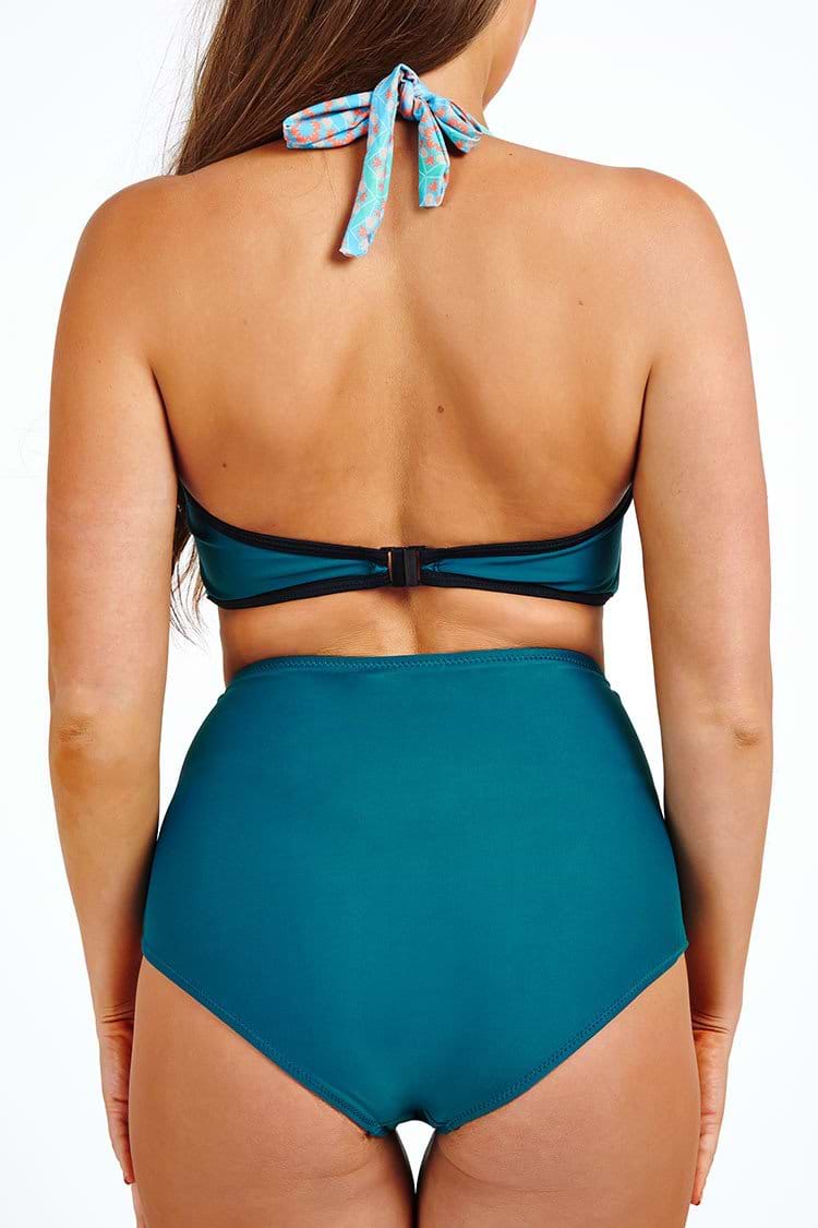 Seascape Painting Halter Bikini Set