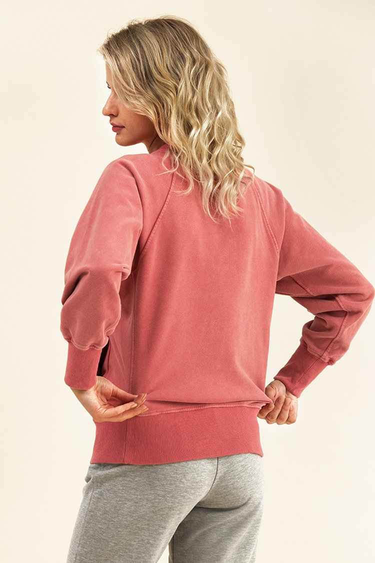 High Dive Red Oversized Sweatshirt