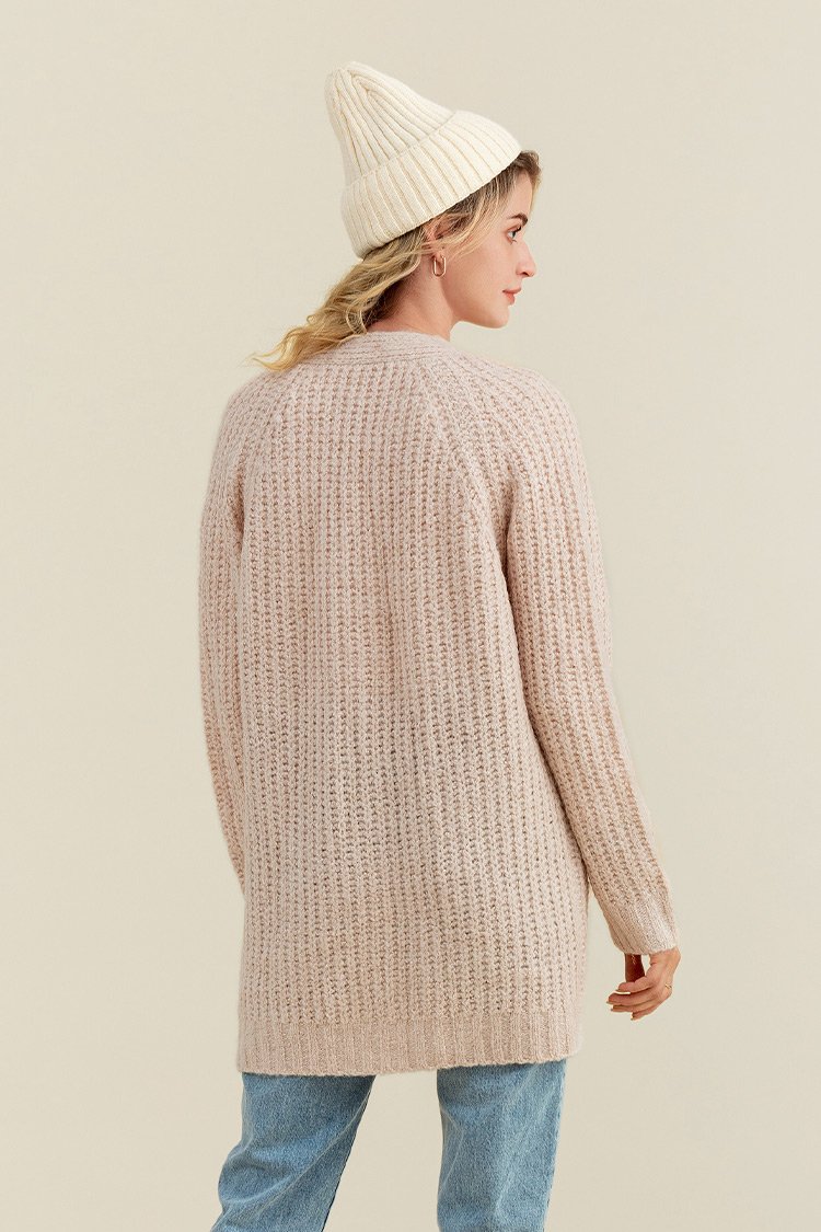 Nectar Pink Front Open Cardigan