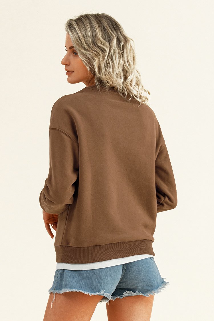 Last Dance Brown Crewneck Sweatshirt
